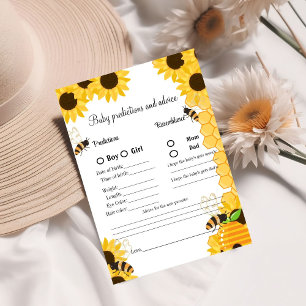Bumble Bee baby shower  prediction game baby showe