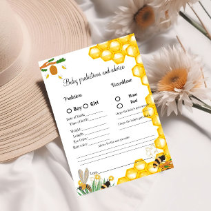 Bumble Bee baby shower prediction game baby showe