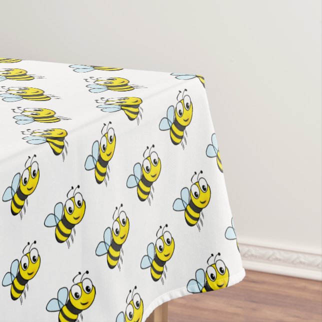 Bumble Bee Baby Shower Tablecloth (In Situ)