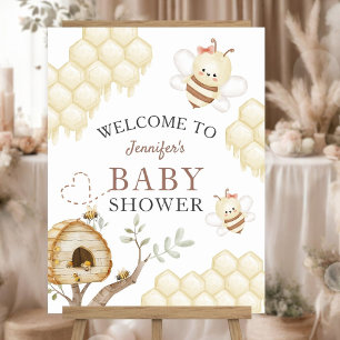 Bumble Bee Baby Shower Welcome Sign