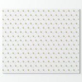 Bumble Bee Baby Shower Wrapping Paper (Flat)