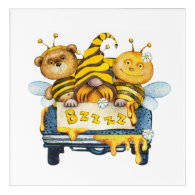 Bumble Bee, Bear and Gnome Baby Acrylic Wall Art