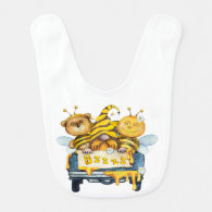 Bumble Bee, Bear and Gnome Bib