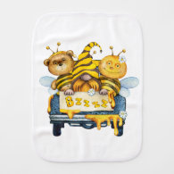 Bumble Bee, Bear and Gnome Burb Cloth