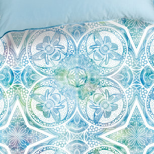 Bumble Bee Beautiful Mandala Duvet Cover