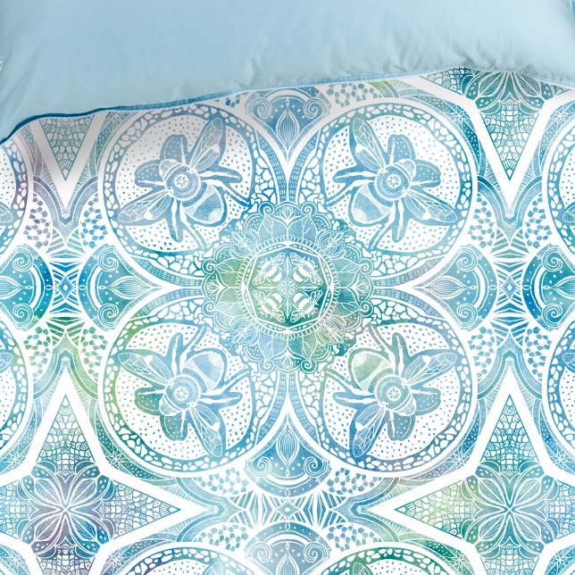 Bumble Bee Beautiful Mandala Duvet Cover (Creator Uploaded)