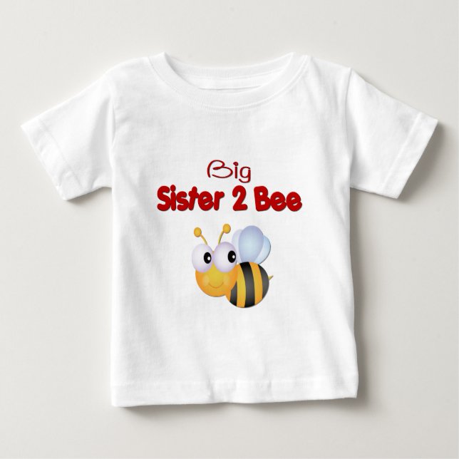 Bumble Bee Big Sister to Be Baby T-Shirt (Front)