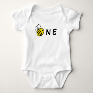Bumble Bee Birthday 1st  Baby Bodysuit