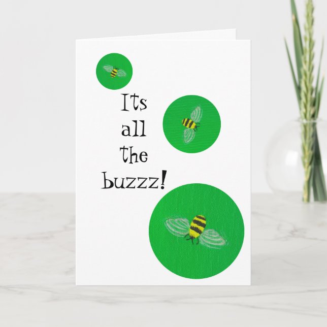 Bumble Bee Birthday Card (Front)