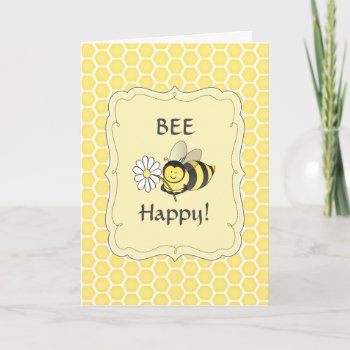 Bumble Bee Birthday Card by artladymanor at Zazzle