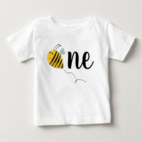 Bumble Bee Birthday Party 1st Bee Day Baby T_Shirt