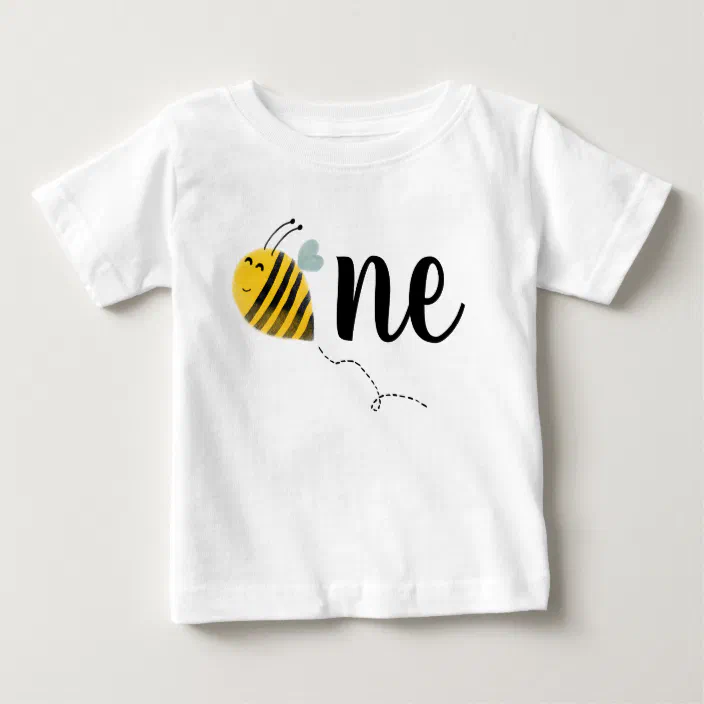 bumble bee t shirt for kids personalised for babies toddlers and children boys girls birthdays
