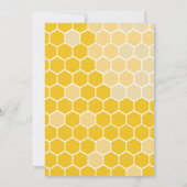 Bumble Bee Birthday Party Invitation | 1st Bee Day (Back)