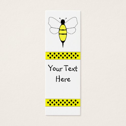 Bumble Bee Bookmark Business Cards