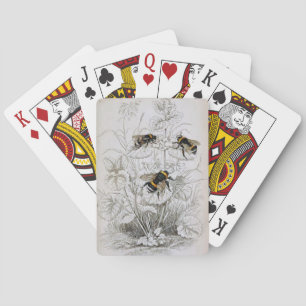 Bumble Bee Botanical Poker Cards