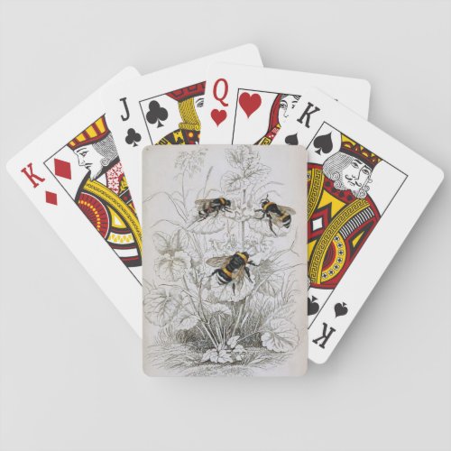 Bumble Bee Botanical  Poker Cards