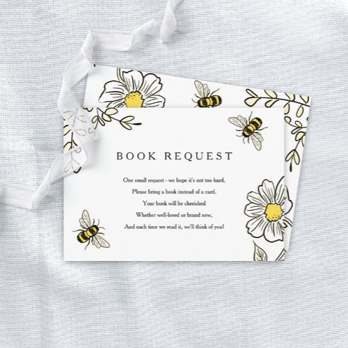 Bumble Bee Bring A Book Request Card