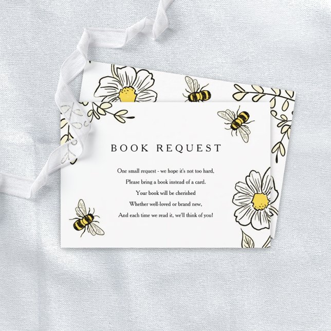 Bumble Bee Bring A Book Request Card (Creator Uploaded)