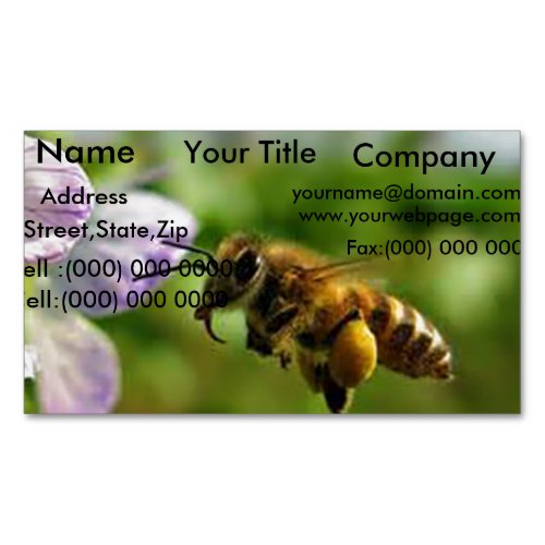Bumble Bee Business card magnets