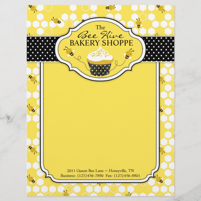 Bumble Bee Business Letterhead (Front)