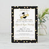 Bumble Bee Buzz Baby Shower Invitation (Standing Front)