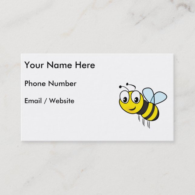 Bumble Bee, Buzz Business Card (Front)