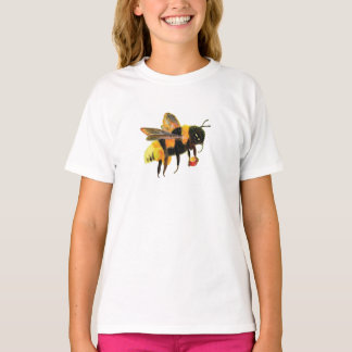 Bumble Bee carrying pollen Girls' T-Shirt