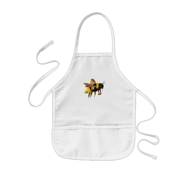Bumble Bee carrying pollen  Kids' Apron (Front)