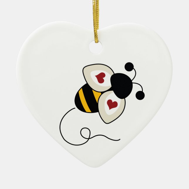 BUMBLE BEE CERAMIC ORNAMENT (Front)