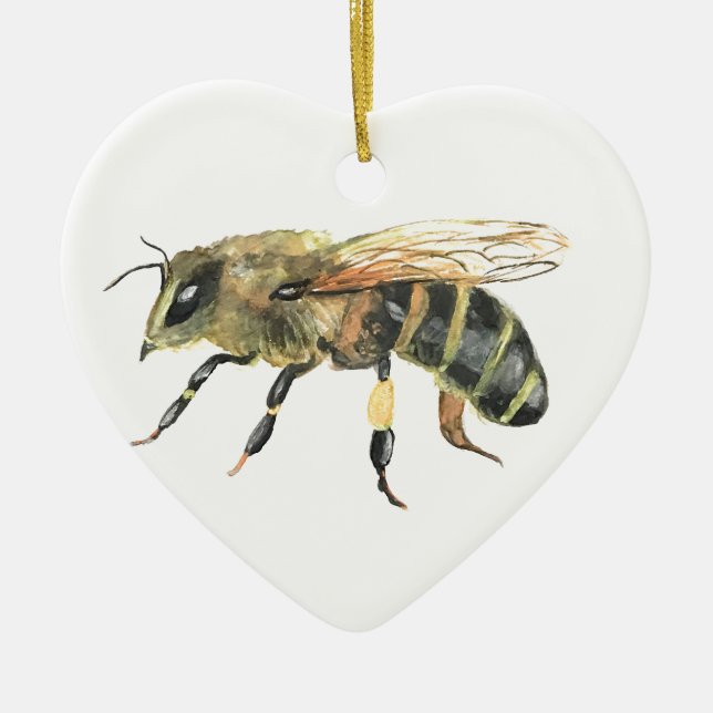 Bumble bee ceramic ornament (Front)