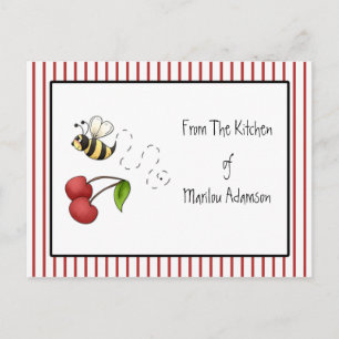 Bumble Bee Cherries Recipe Cards