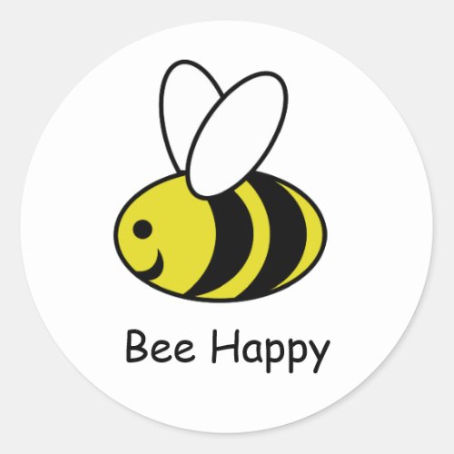 Bumble Bee Classic Round Sticker