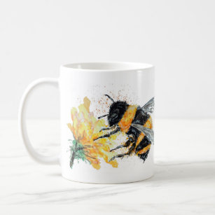 Bumble Bee collecting Pollen Coffee Mug