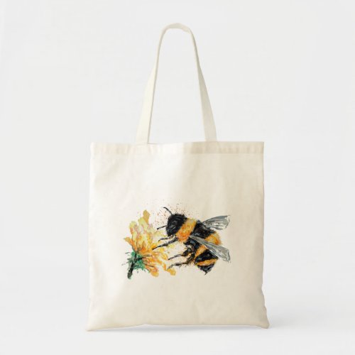 Bumble Bee collecting Pollen Tote Bag