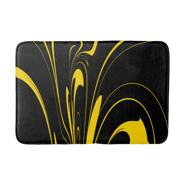 Bumble Bee Colors Bath Mat (Front)