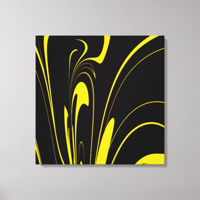 Bumble Bee Colors Canvas Print (Front)
