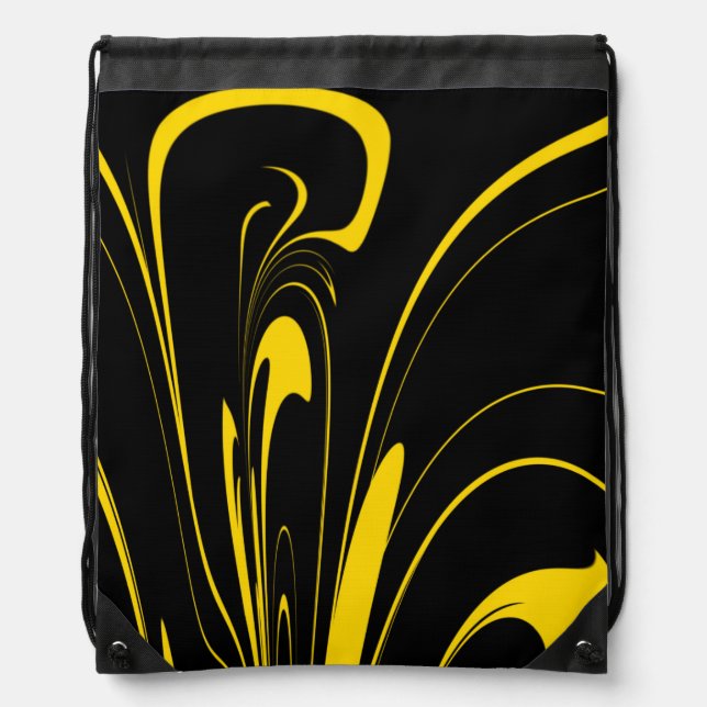 Bumble Bee Colors Drawstring Bag (Front)