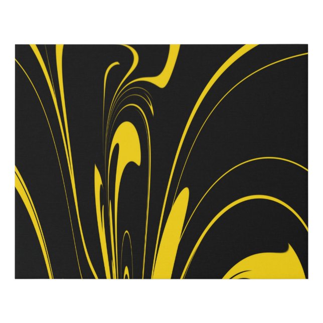 Bumble Bee Colors Faux Canvas Print (Front)