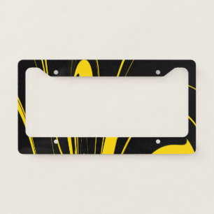 Bumble Bee Colors License Plate Frame