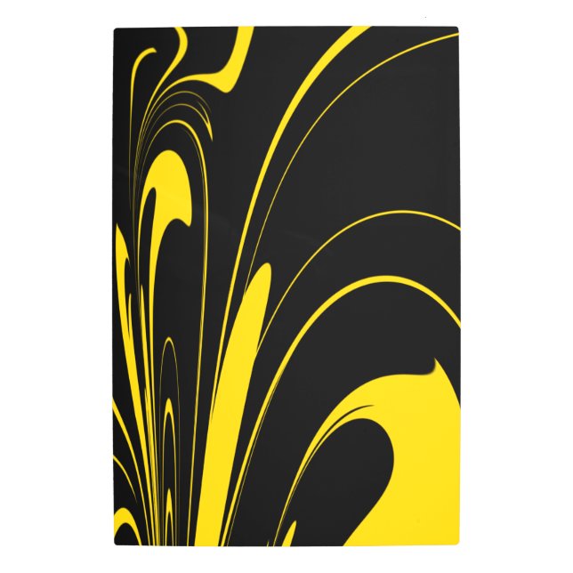 Bumble Bee Colors Metal Print (Front)