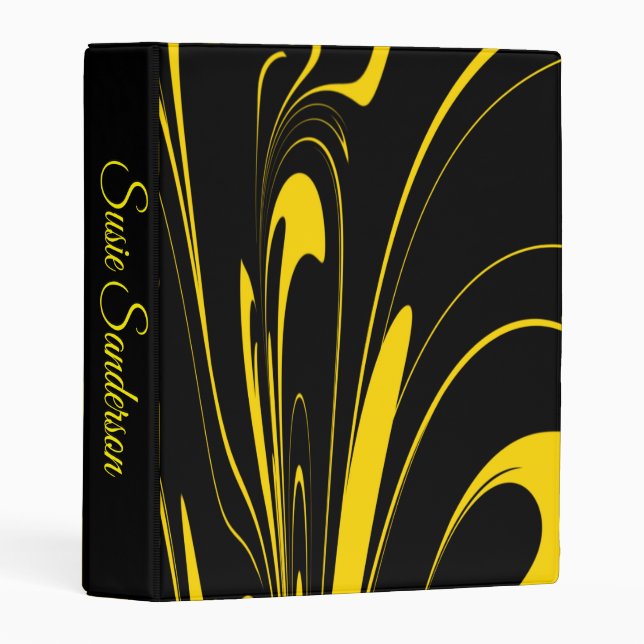 Bumble Bee Colors Mini Binder (Front/Spine)