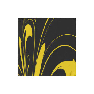 Bumble Bee Colors Stone Magnet