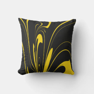 Bumble Bee Colors Throw Pillow