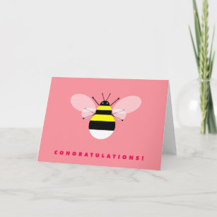Bumble Bee Congratulations Card