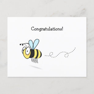 Bumble Bee Congratulations Postcard