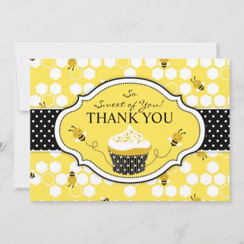 Bumble Bee Cupcake Thank You