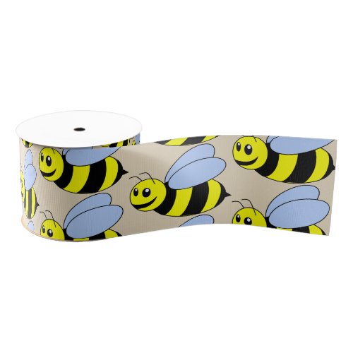 Bumble Bee Custom 3 Wide Grosgrain Ribbon