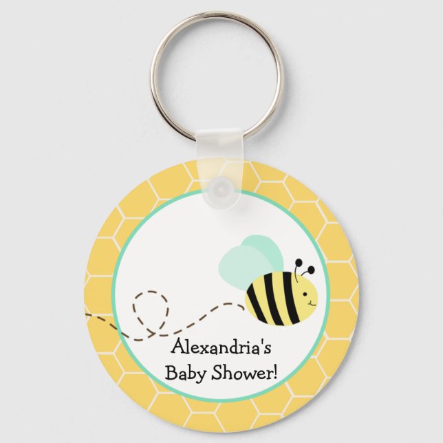 Bumble Bee Custom Keychain (Front)