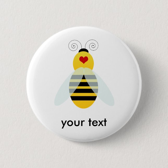 bumble bee cuties pinback button (Front)