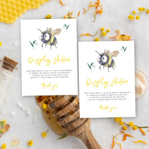 Bumble Bee - display shower Enclosure Card